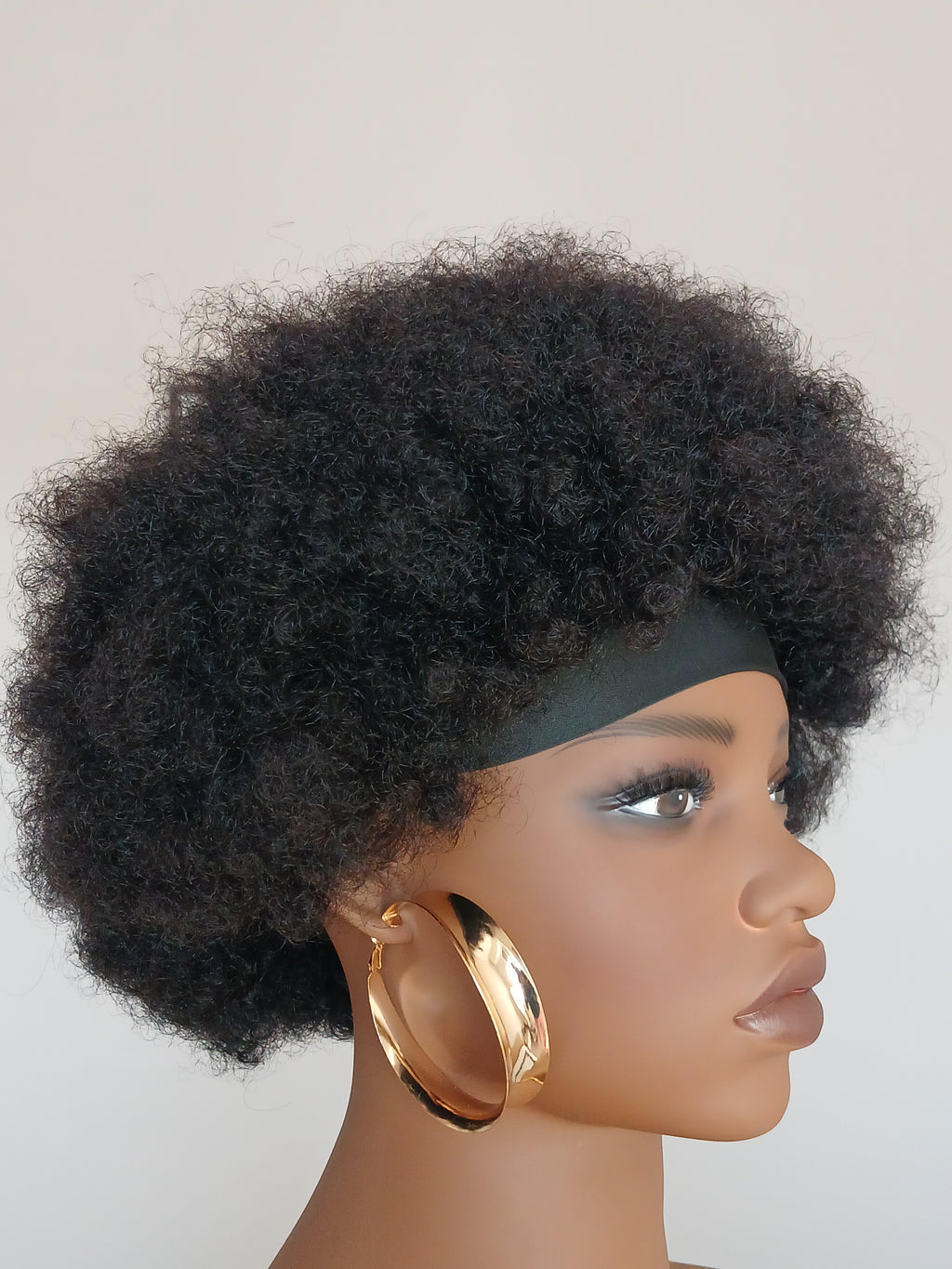 Perruque Afro Kinky Bandeau 100% Cheveux Humains Naturel