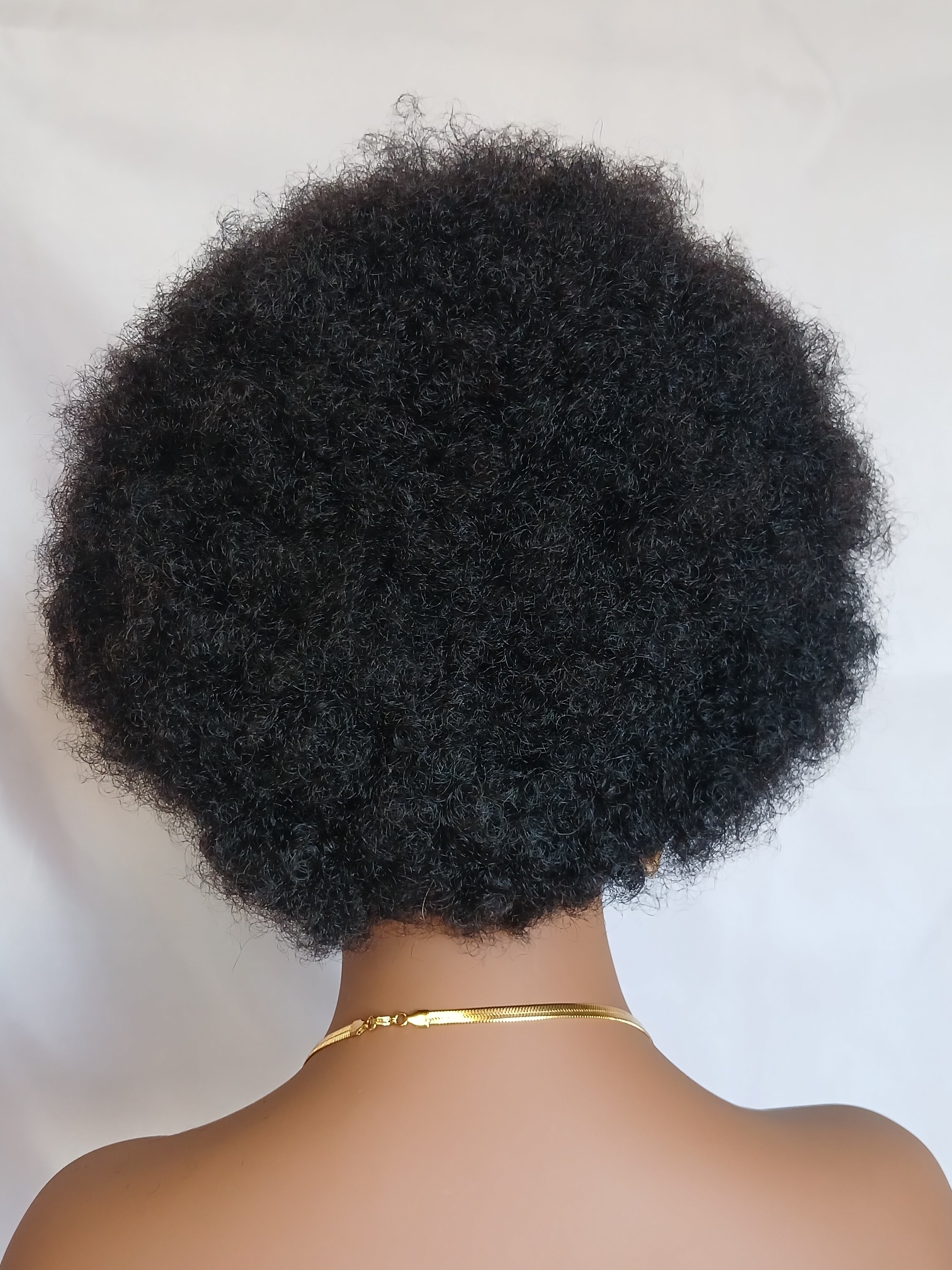 Perruque Afro Kinky Bandeau 100% Cheveux Humains Naturel