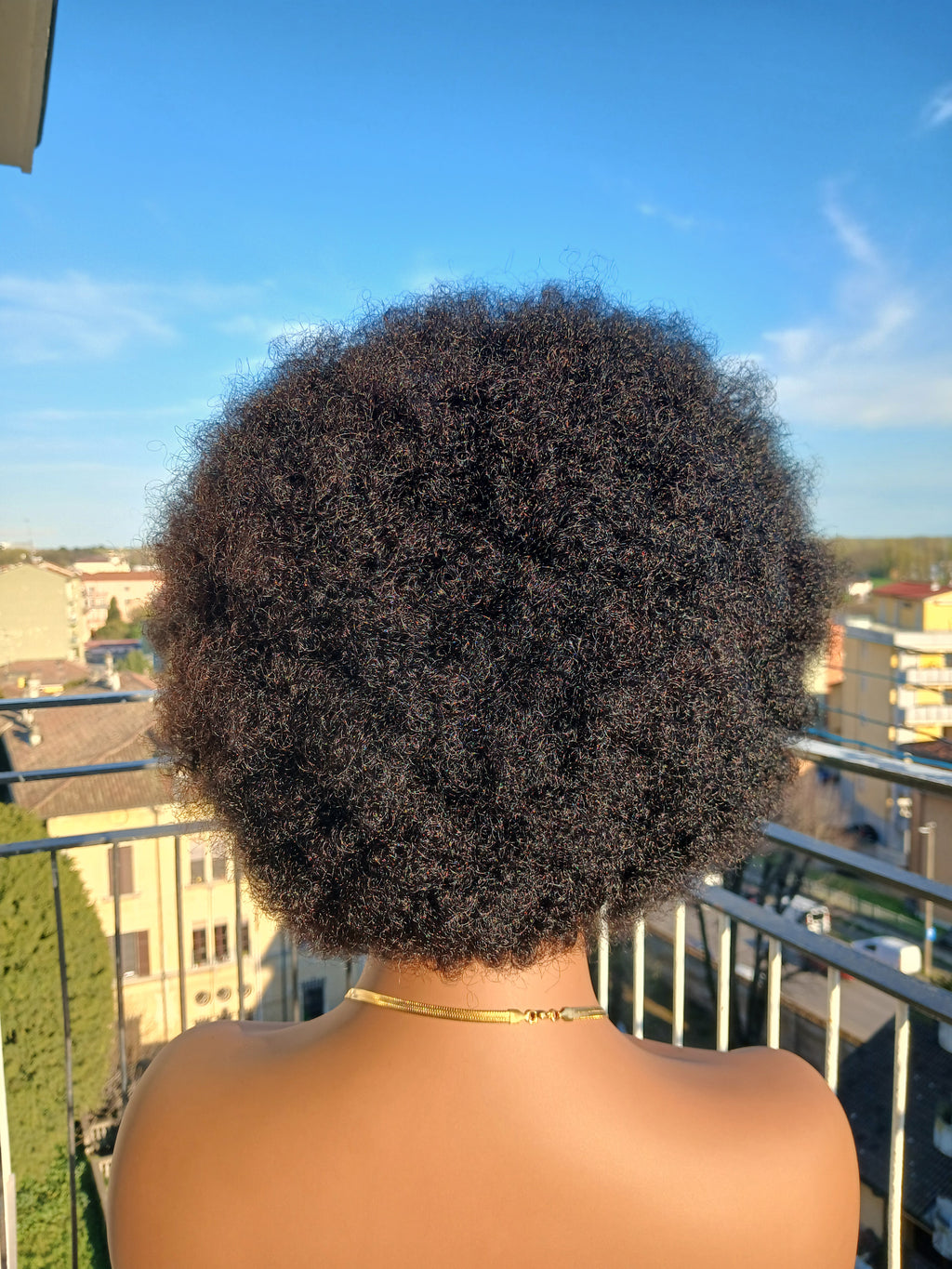 Perruque Afro Kinky Bandeau 100% Cheveux Humains Naturel