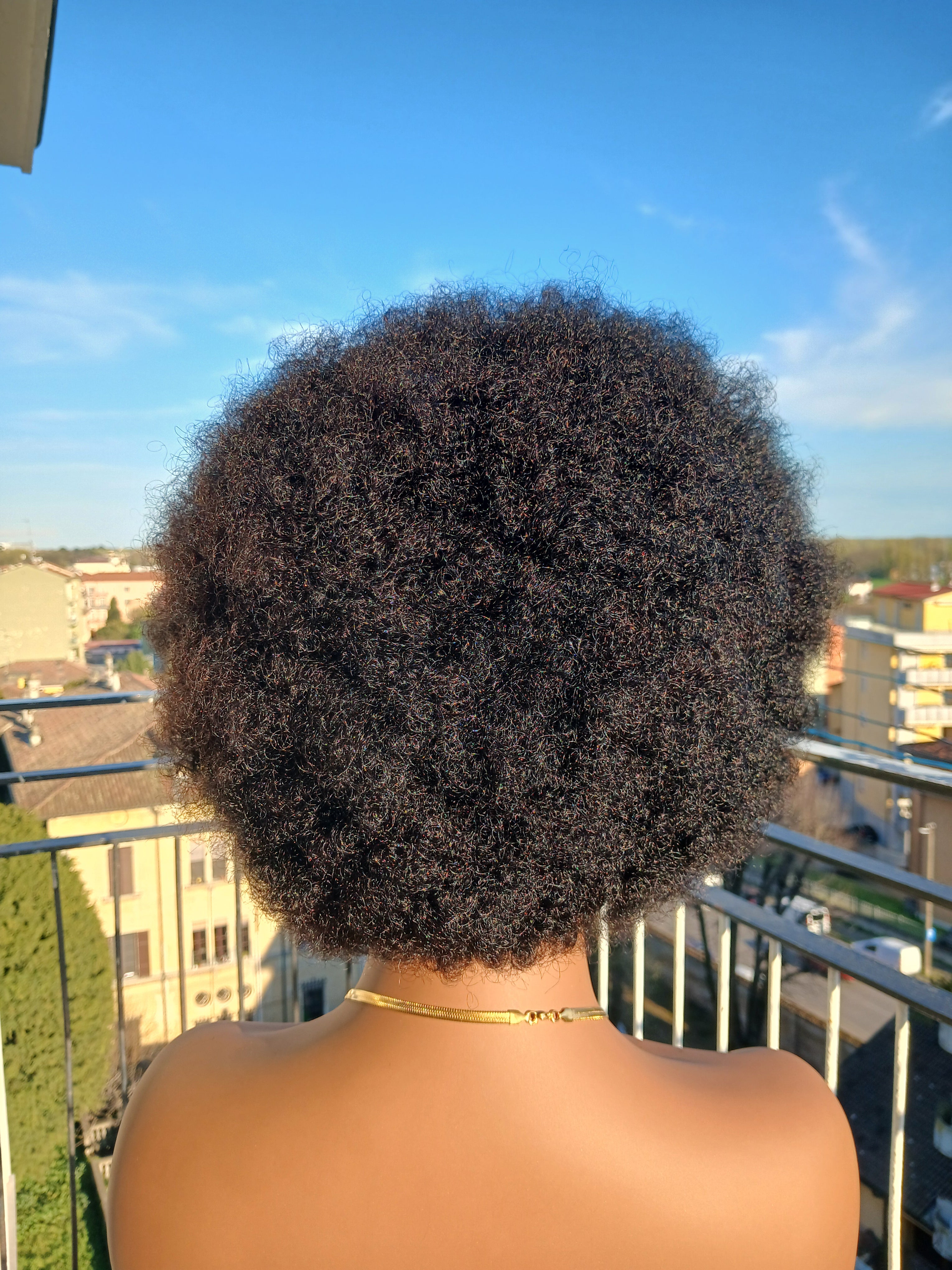 Perruque Afro Kinky Bandeau 100% Cheveux Humains Naturel